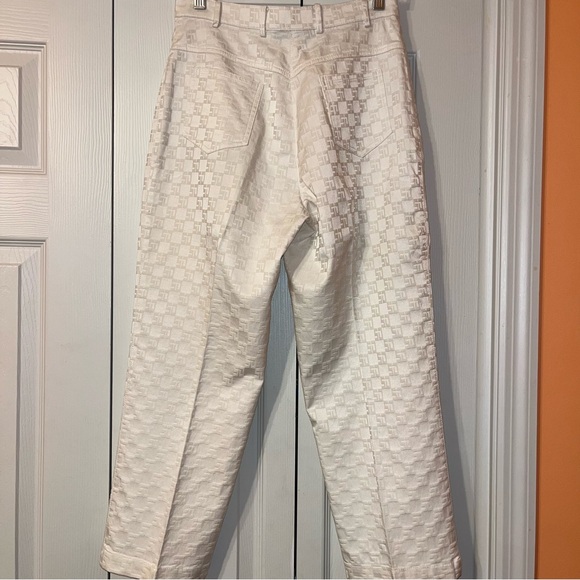 St. John Sport High Rise Straight Leg Monogrammed Pants - Picture 7 of 12